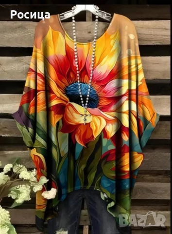 Дамски блузон туника размер 4ХЛ