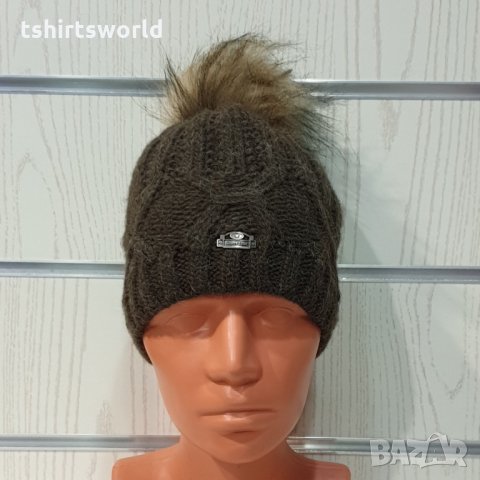 Нова дамска шапка СилвърСтар с подплата плюш в тъмнокафяв цвят, снимка 10 - Шапки - 35512086