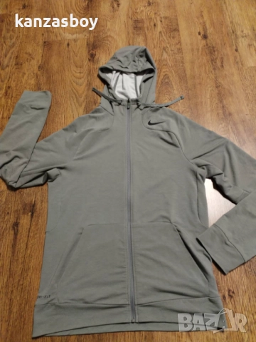 Nike Dri Fit Touch Training FZ Hoodie Fleece - страхотно мъжко горнище С, снимка 5 - Спортни дрехи, екипи - 52868949
