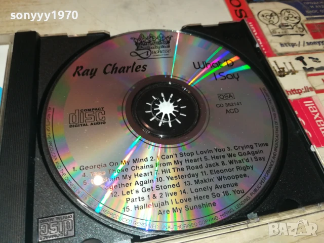 RAY CHARLES CD 0808251932, снимка 6 - CD дискове - 51301893