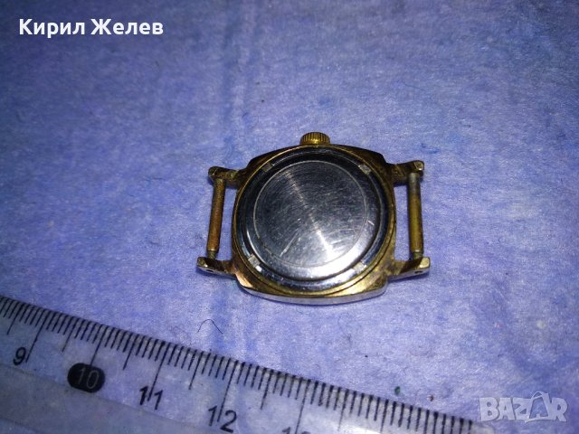 SLAVA 17 JEWELS MADE in USSR Стар РУСКИ ПОЗЛАТЕН Au10- МЕХАНИЧЕН ЧАСОВНИК СЛАВА с РИМСКИ ЦИФРИ 37725, снимка 3 - Антикварни и старинни предмети - 40690860