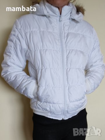 Бяло зимно яке , снимка 2 - Якета - 38390254