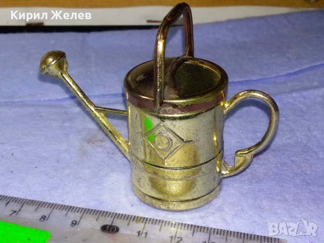 СТАРА МЕТАЛНА ФИГУРАЛНА МИНИАТЮРА на ГРАДИНСКА ЛЕЙКА За КОЛЕКЦИЯ ДЕКОРАЦИЯ 39881