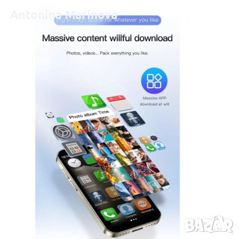 Мини смартфон, 3G WCDMA, снимка 5 - Телефони с две сим карти - 52884293