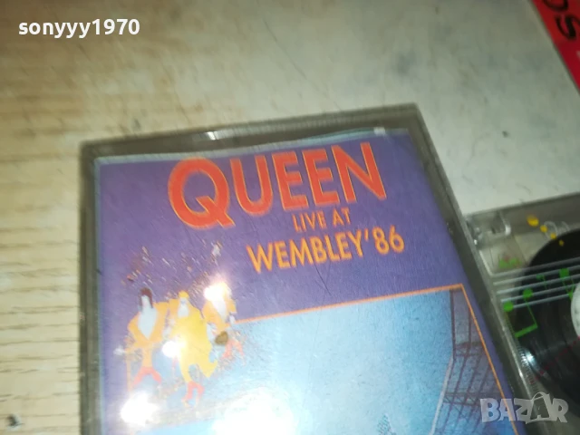 QUEEN LIVE AT WEMBLEY-TAPE 1708251901, снимка 14 - Аудио касети - 51395176