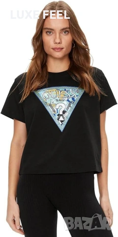 GUESS ⚜️Дамски Памучни Тениски , снимка 2 - Тениски - 53287453