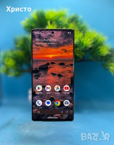 Google Pixel 6 Pro, 128GB, 12GB RAM, Dual SIM, 5G, Stormy Black , снимка 1