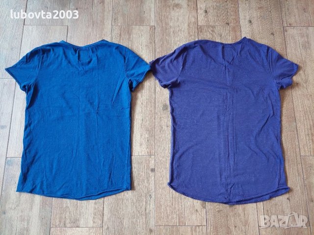 Лот 2 броя REVIEW мъжки тениски М размер, снимка 2 - Тениски - 49388389