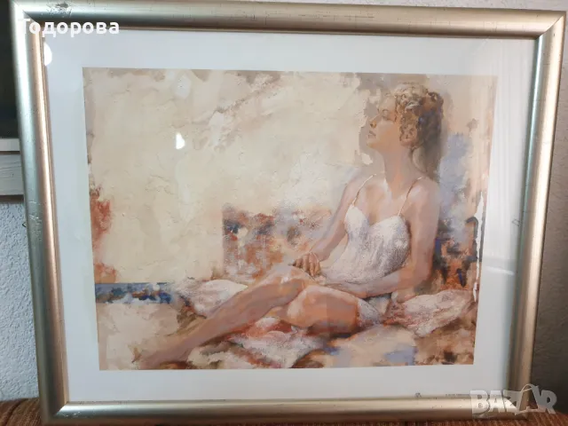 Ефектна принт картина- Дама 1