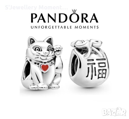 Талисмани за гривна Пандора PANDORA Chinese Lucky Cat, снимка 1 - Гривни - 35499829