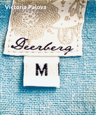 Луксозна риза DEERBERG тежък лен унисекс, снимка 4 - Ризи - 52159100