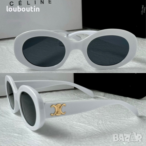 Celine 2023 дамски слънчеви очила елипса овални бели, снимка 1 - Слънчеви и диоптрични очила - 44845482