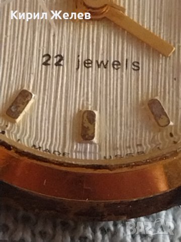 Стар дамски часовник ZARIA 22 JEWELS USSR с позлатена рамка за КОЛЕКЦИЯ 43075, снимка 3 - Други ценни предмети - 43905353
