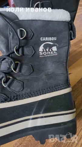 SOREL WATERPROOF-CARIBOU-кожени боти с чорап,нови 41 номер, снимка 2 - Мъжки боти - 48246069