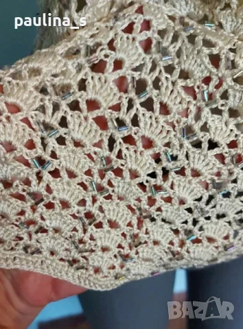 Два различни броя / Плетена на една кука туника за повод "Spiegel" и "Laura Ashley" / голям размер , снимка 14 - Туники - 28230789