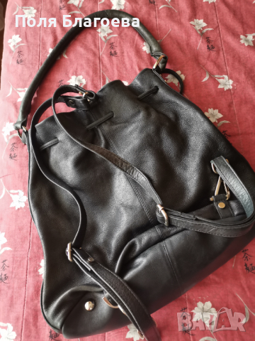 Раница естествена кожа, снимка 2 - Чанти - 36535048