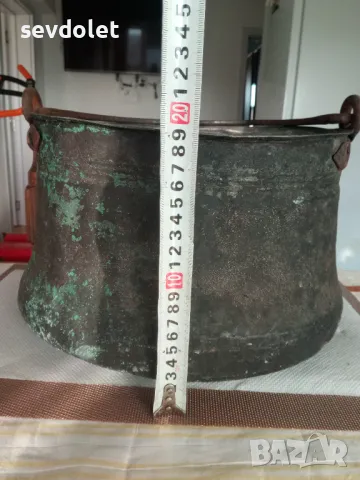 Красиво,старинно котле-менче-1 литър.Цената е твърда., снимка 10 - Декорация за дома - 46016935