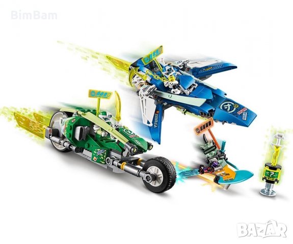 Конструктор LEGO® Ninjago 71709 / Състезателните коли на JAY И LLOYD, снимка 3 - Конструктори - 35628592