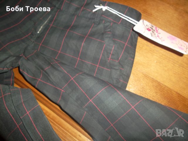 Спортно-елегантен стил с панталон каре в черно и кафяво,внос от Итали, снимка 8 - Панталони - 26581193