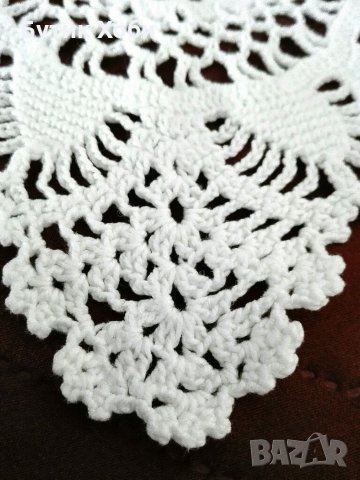 Плетени каренца на една кука 6 бр., снимка 5 - Декорация за дома - 32527625