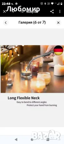 Megainvo стик запалка реактивен пламък 360° гъвкава газова запалка буря запалка газ