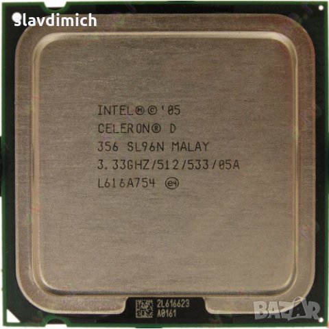 Процесор Intel® Celeron® D Processor 356 512K Cache, 3.33 GHz, 533 сокет 775
