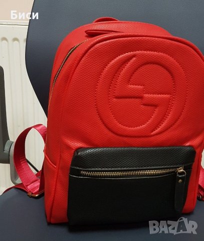 Gucci/Гучи-естествена кожа,раница, снимка 8 - Раници - 35373856