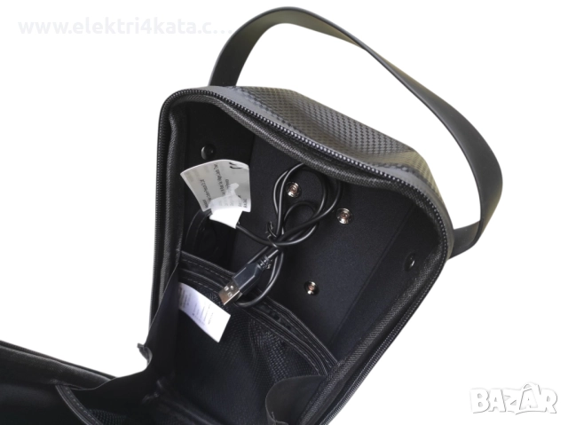 Чанта за тротинетка Карбон с USB порт и бързо сваляне, снимка 4 - Аксесоари и консумативи - 52573523