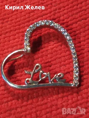Love РОМАНТИЧЕН СЪРЦЕВИДЕН СКЪПОЦЕНЕН СРЕБЪРЕН МЕДАЛЬОН РОДИРАНО СРЕБРО 925 ФАСЕТИРАНИ ЦИРКОНИ 45533, снимка 12 - Колиета, медальони, синджири - 46265472