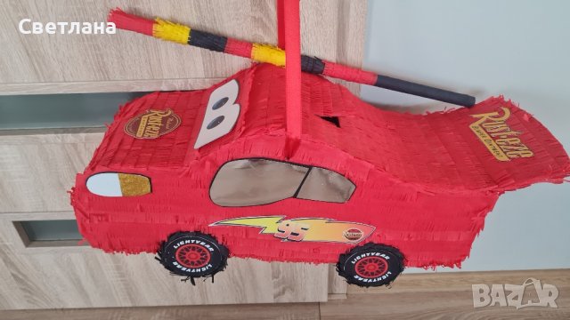 Пинята "Маккуин Светкавицата ", снимка 5 - Декорация за дома - 43130863