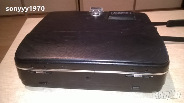 поръчан-canon-japan-кожен куфар/чанта-29х26х9см-внос франция, снимка 5 - Чанти, стативи, аксесоари - 26788094