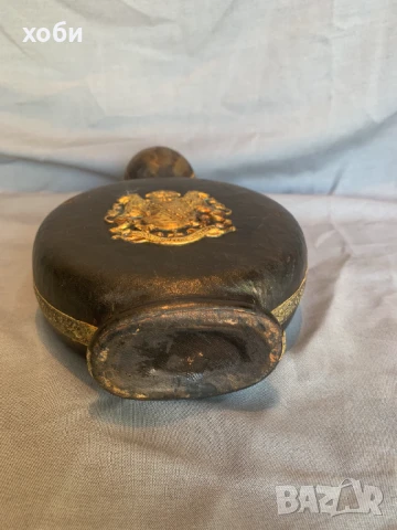 стара стъклена и кожена гарафа за парфюми , снимка 6 - Антикварни и старинни предмети - 51159840