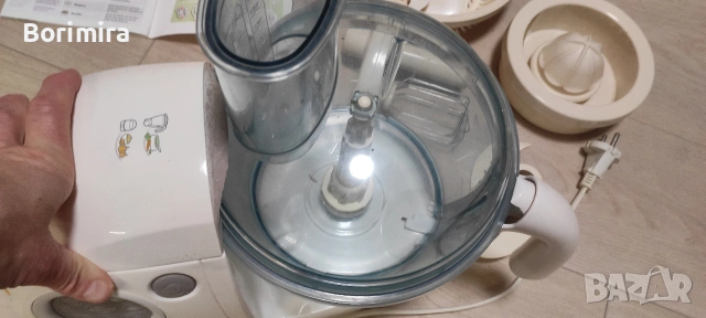 Кухненски робот Moulinex ovatio 3, със забележки, снимка 7 - Кухненски роботи - 53223232