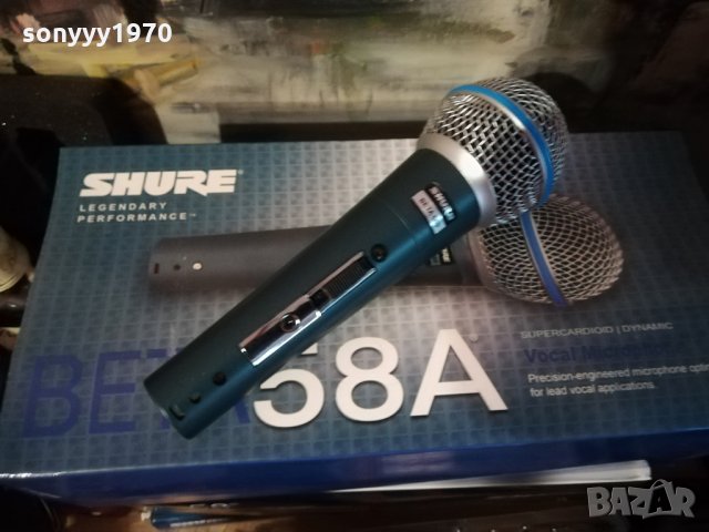 shure beta 58s-profi microphone-внос швеицария, снимка 1 - Микрофони - 29008386