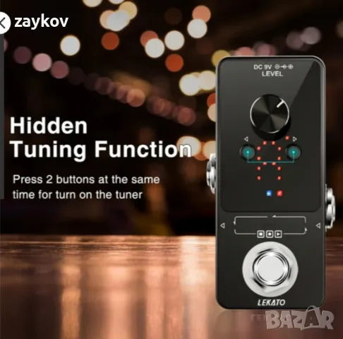 LEKATO Педал за ефекти на китара Looper 9 лупа , снимка 6 - Китари - 47569122