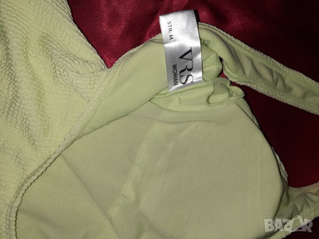 VRS M Зелен еластичен цял бански , снимка 5 - Бански костюми - 40598909