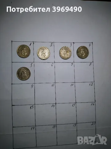 5 броя монети по 10 стотинки от 1913 г., снимка 4 - Нумизматика и бонистика - 49317216