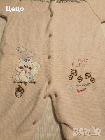 Дебел бебешки гащеризон за момичета. 68 см, 6 мес. , снимка 3 - Бебешки гащеризони - 43799154