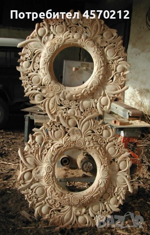 Ръчно изработена дърворезба, Резбована розета, Пано дърворезба, Дърворезба по поръчка, снимка 8 - Декорация за дома - 53463223