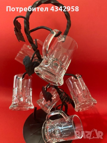 Reims. France. Поставка с бирени чаши., снимка 2 - Аксесоари за кухня - 52509335