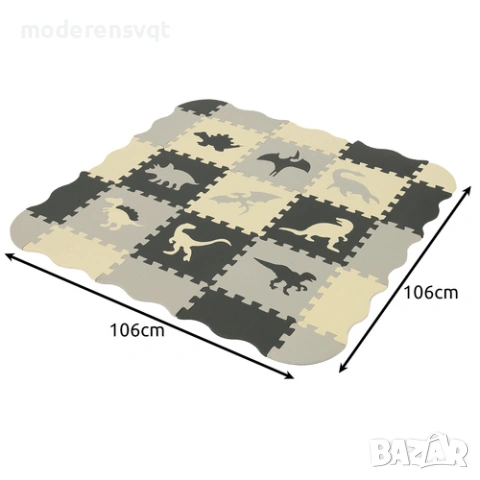 Пъзел от мека пяна 30.5x30.5см 35 части, снимка 2 - Игри и пъзели - 53179285