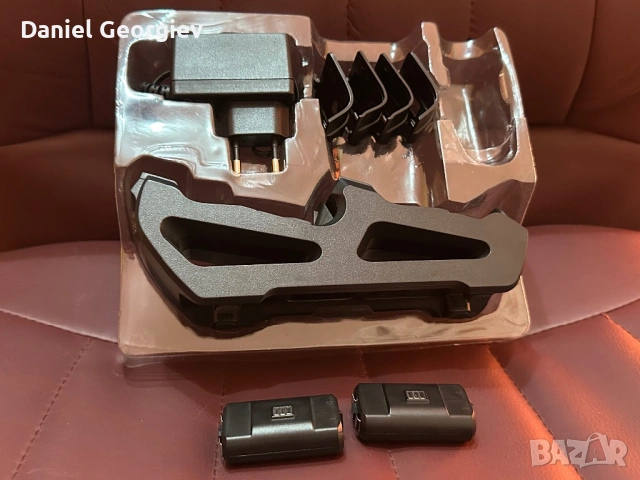 БЕЗЖИЧЕН XBOX CARBON BLACK ДЖОЙСТИК/КОНТРОЛЕР И ДВОЙНА БЕЗЖИЧНА ЗАРЯДНА СТАНЦИЯ С БАТЕРИИ, снимка 6 - Аксесоари - 53177684