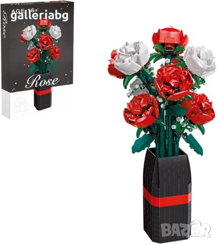 Конструктор: Дизайнерски букет от рози във ваза