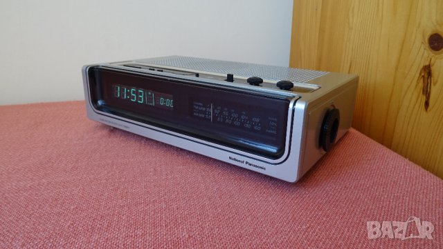 vintage national panasonic rc-220bs clock radio, снимка 3 - Радиокасетофони, транзистори - 32570698