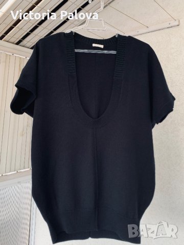 CACHAREL Франция блуза/елек вълна кашмир, снимка 2 - Елеци - 43830684