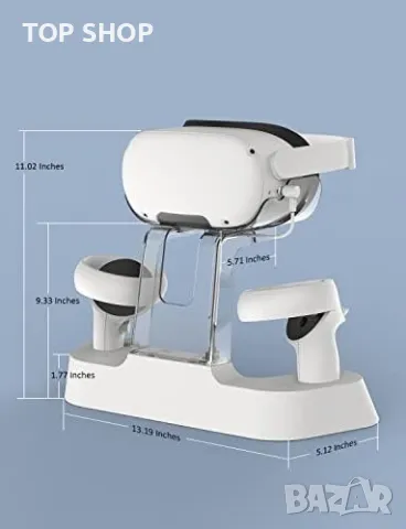 Нова Док Станция за зареждане с LED светлина за Oculus Quest 2/Стойка Контролер Слушалки