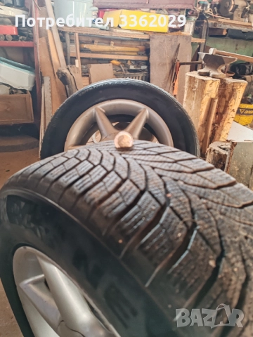 Алум.джанти R16 5х114"3 с мн.добри зимни гуми