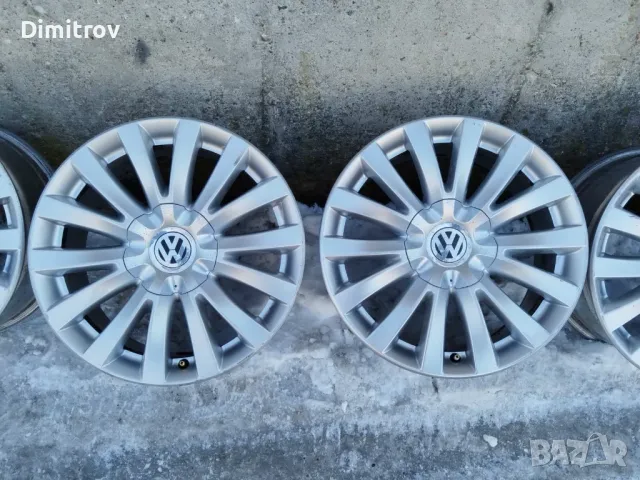 Оригинални лети джанти 17 цола 5х112 VW , снимка 5 - Гуми и джанти - 49265754