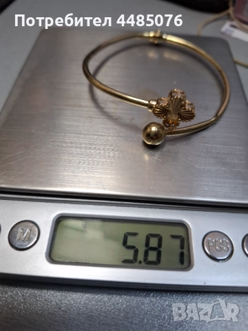 ДАМСКА ЗЛАТНА ГРИВНА   14К., снимка 4 - Гривни - 52127762