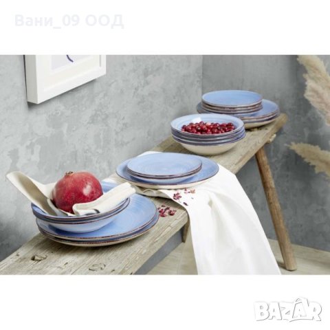 Сервиз за хранене в синьо, снимка 4 - Сервизи - 40513421